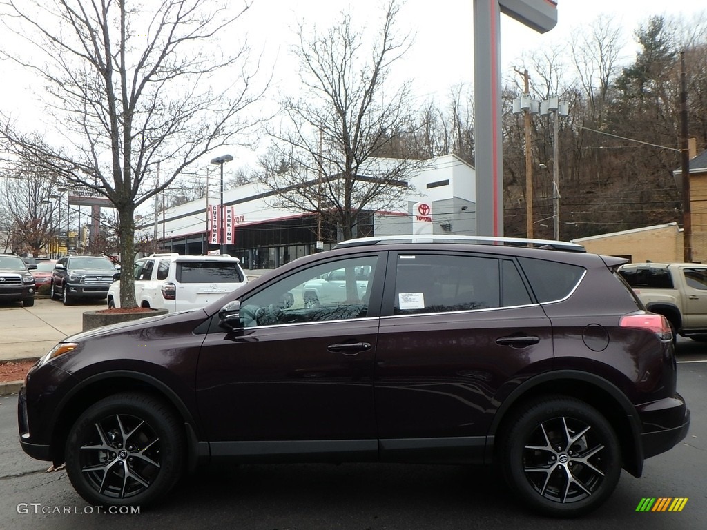 2018 RAV4 SE AWD - Black Current Metallic / Black photo #3