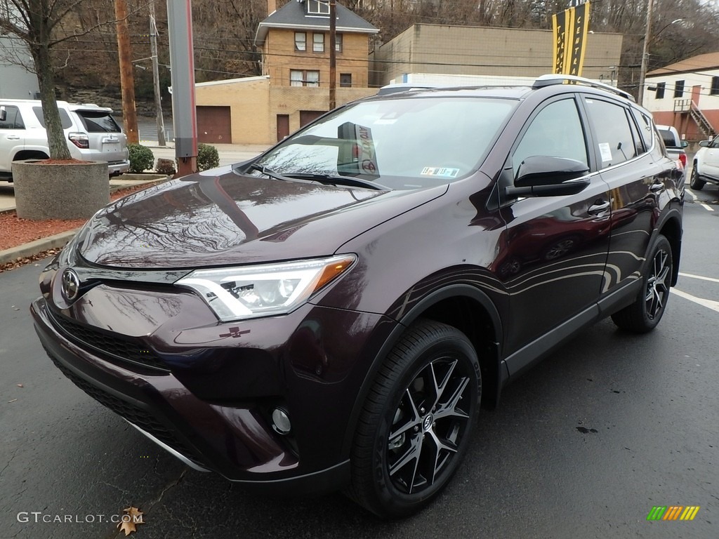 2018 RAV4 SE AWD - Black Current Metallic / Black photo #4