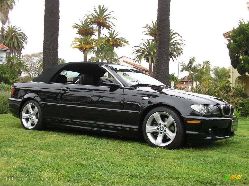 2005 3 Series 325i Convertible - Jet Black / Black photo #11