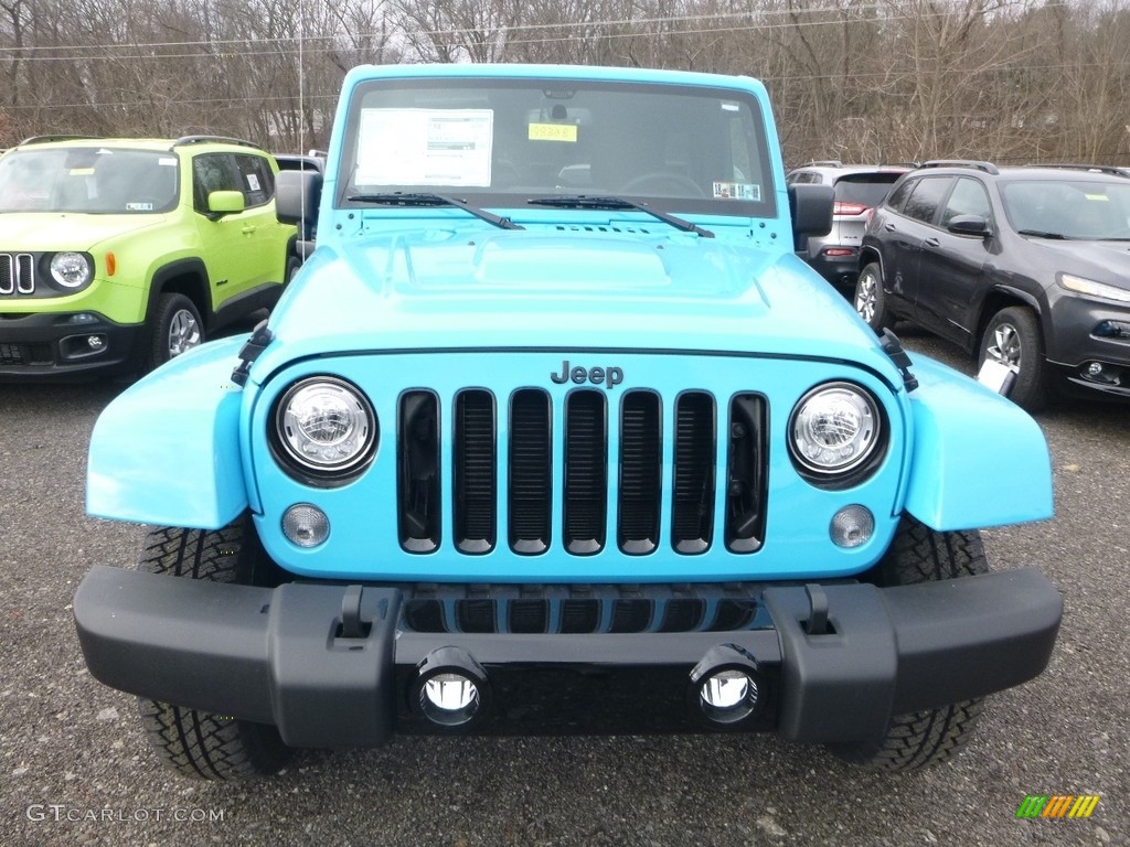 2018 Wrangler Unlimited Sahara 4x4 - Chief Blue / Black photo #8