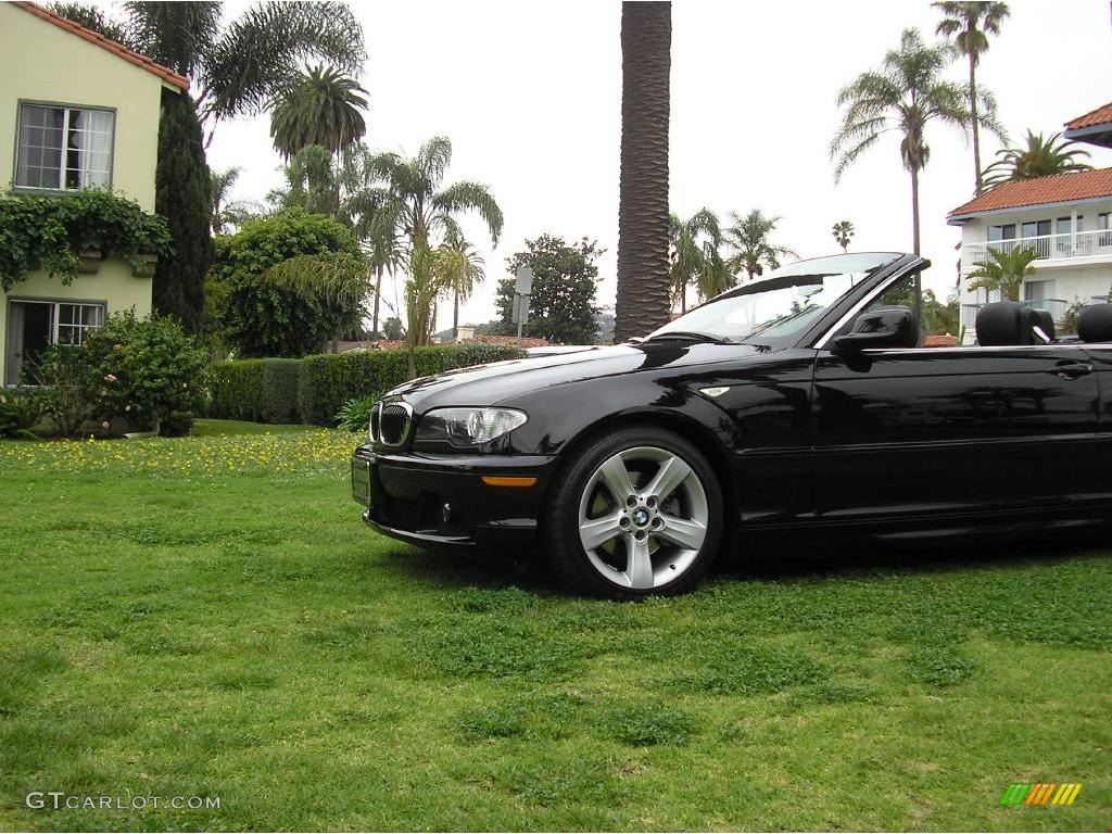 2005 3 Series 325i Convertible - Jet Black / Black photo #26