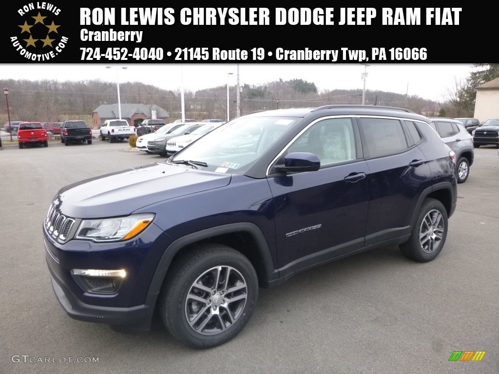 2018 Compass Latitude 4x4 - Jazz Blue Pearl / Black/Ski Gray photo #1