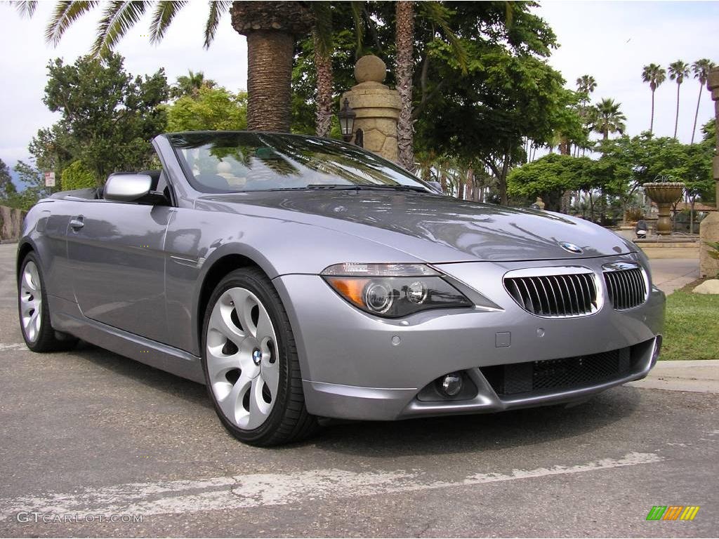 2005 6 Series 645i Convertible - Silver Grey Metallic / Black photo #32