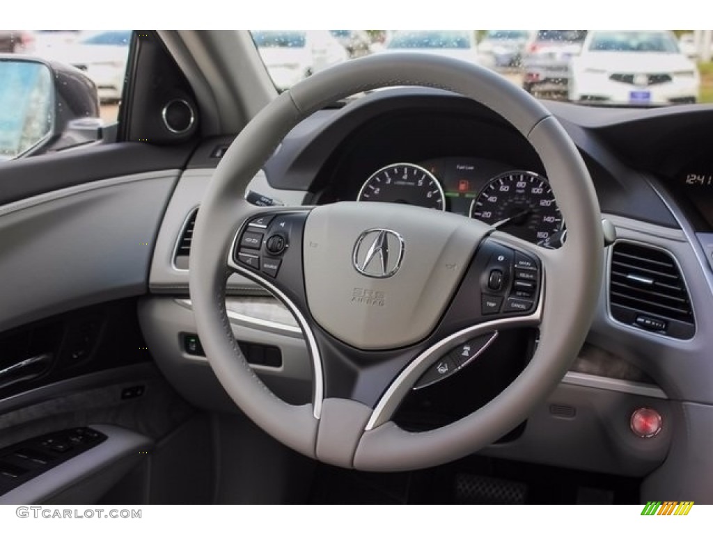 2018 Acura RLX Technology Graystone Steering Wheel Photo #124363278
