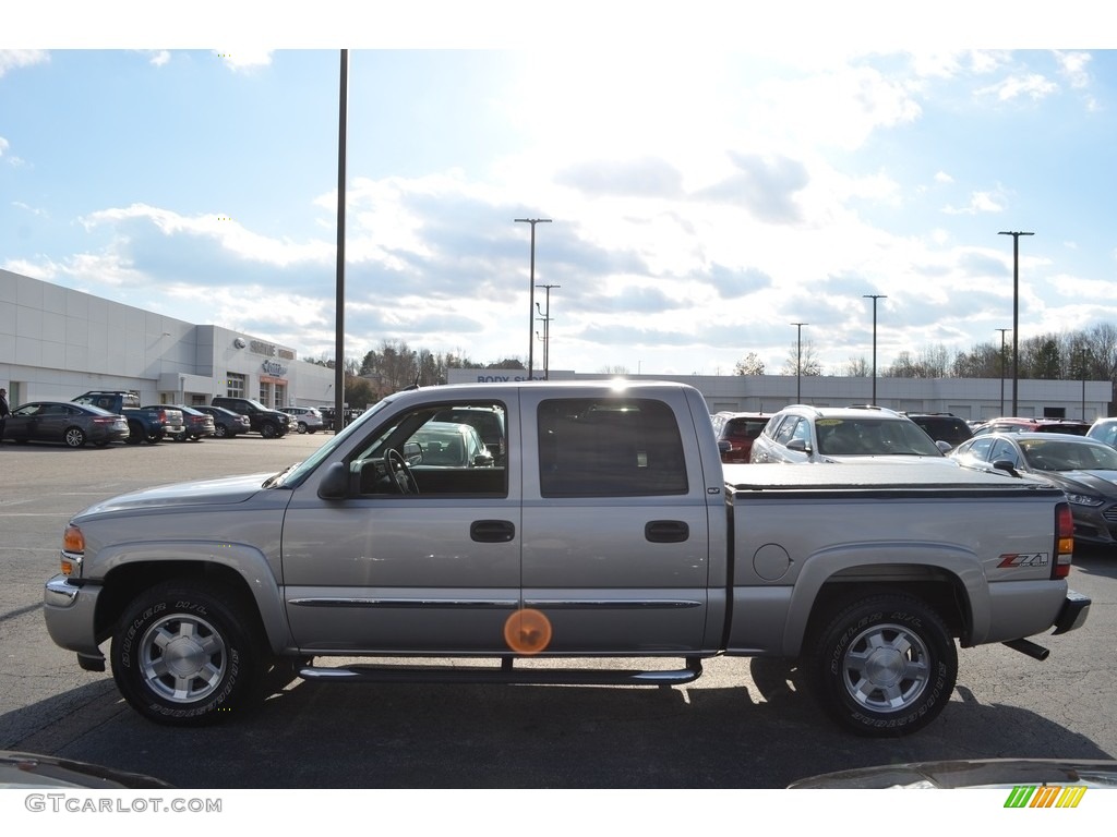2005 Sierra 1500 SLT Crew Cab 4x4 - Sand Beige Metallic / Dark Pewter photo #6