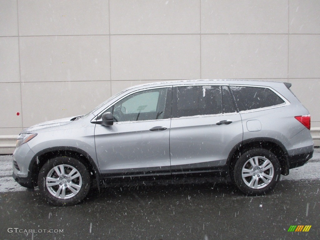 2016 Pilot LX AWD - Lunar Silver Metallic / Gray photo #2