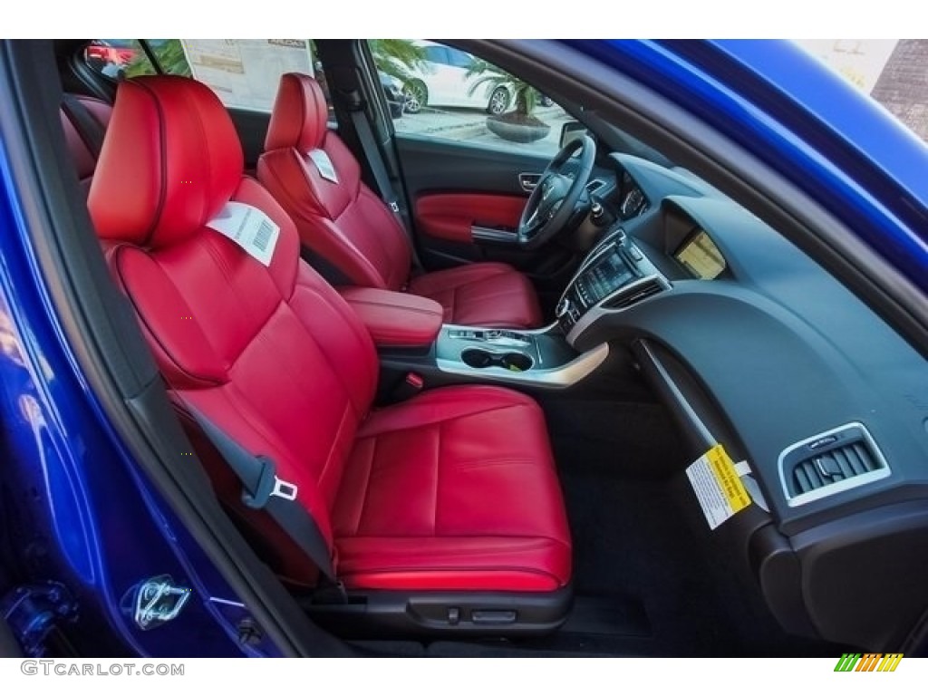 2018 TLX V6 A-Spec Sedan - Still Night Blue Pearl / Red photo #23