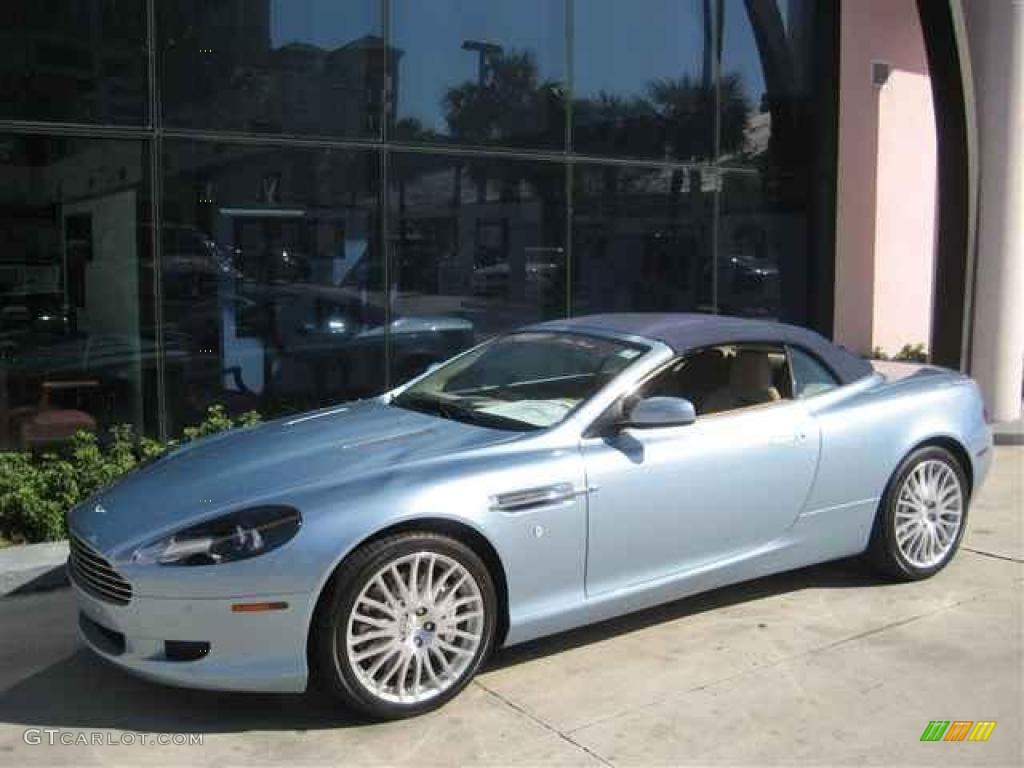 2009 DB9 Volante - Glacial Blue / Sandstorm photo #13