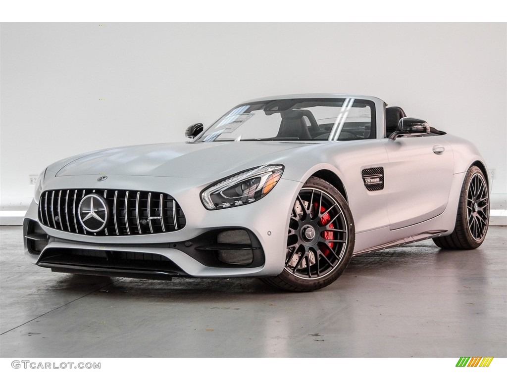 designo Iridium Silver Magno (Matte) 2018 Mercedes-Benz AMG GT C Roadster Exterior Photo #124369890