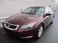 2008 Basque Red Pearl Honda Accord EX-L Sedan  photo #9