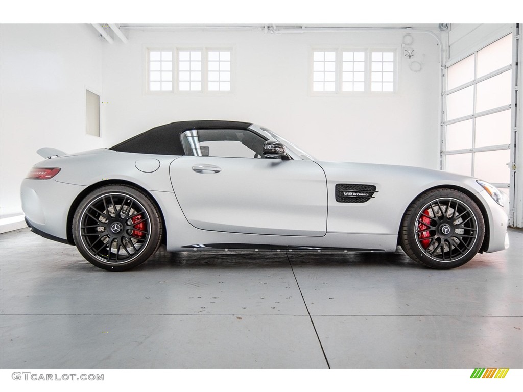 designo Iridium Silver Magno (Matte) 2018 Mercedes-Benz AMG GT C Roadster Exterior Photo #124369950
