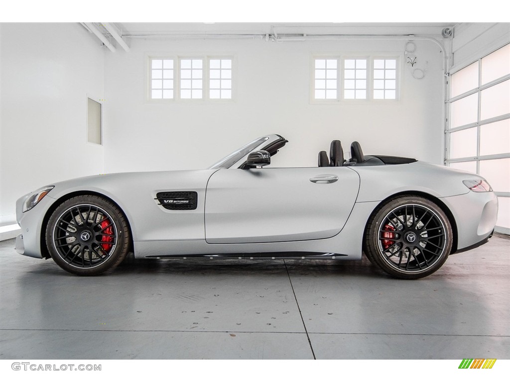 designo Iridium Silver Magno (Matte) 2018 Mercedes-Benz AMG GT C Roadster Exterior Photo #124369986