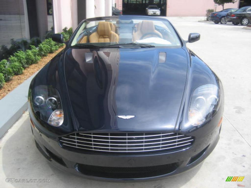 2009 DB9 Volante - Mariana Blue / Kestrel Tan photo #2