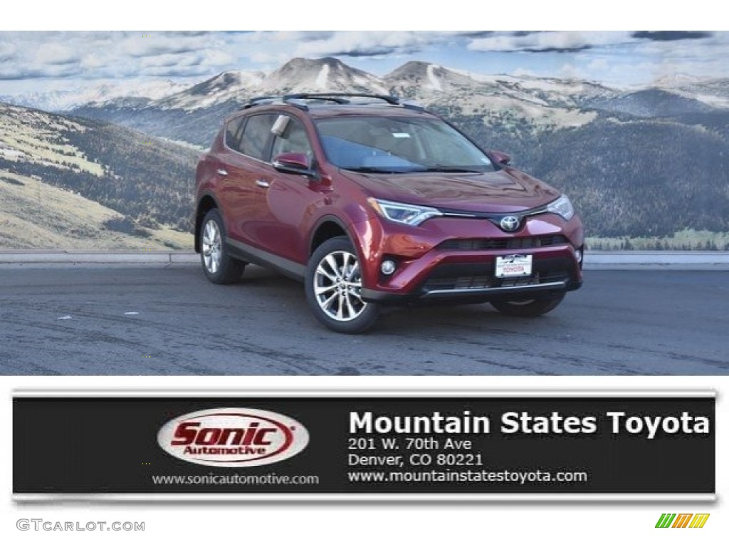2018 RAV4 Limited AWD - Ruby Flare Pearl / Black photo #1