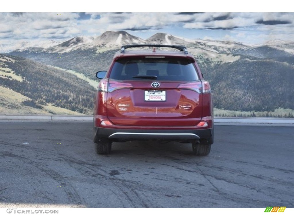 2018 RAV4 Limited AWD - Ruby Flare Pearl / Black photo #4