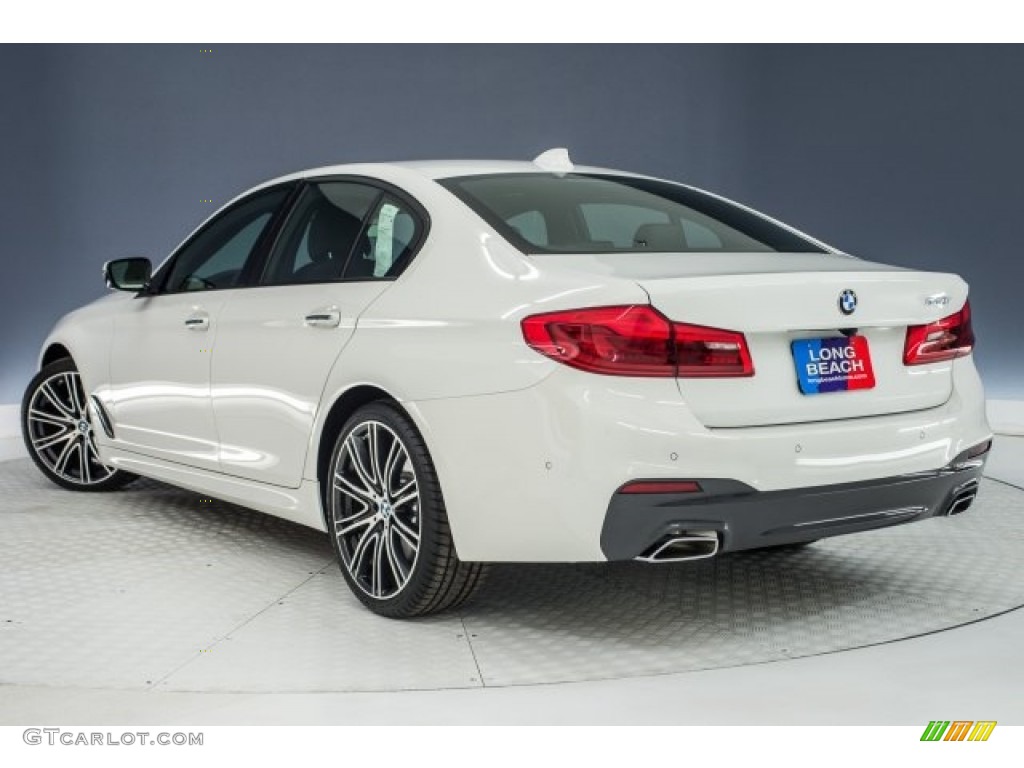 2018 5 Series 540i Sedan - Alpine White / Black photo #4