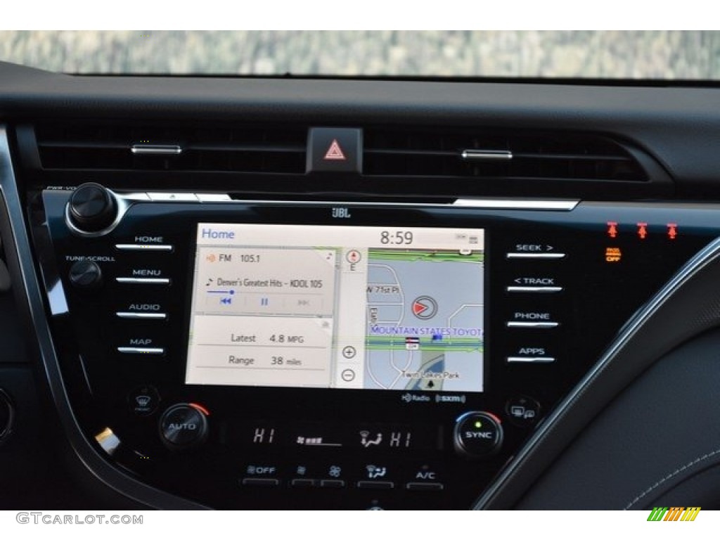 2018 Camry XSE V6 - Celestial Silver Metallic / Black photo #6