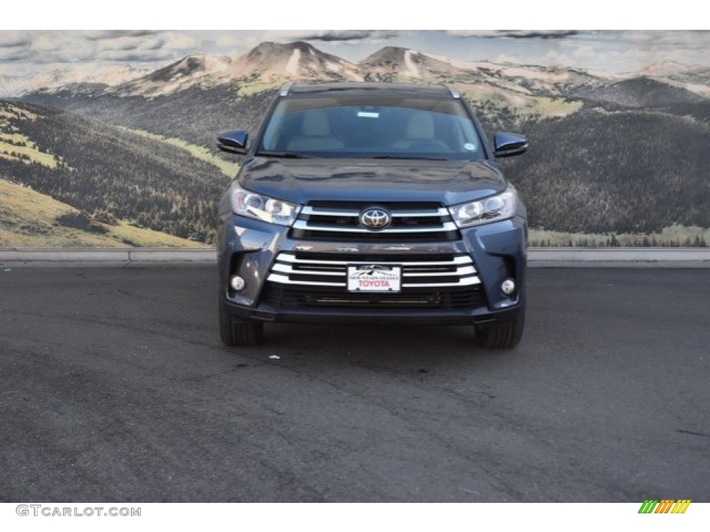 2018 Highlander Limited AWD - Shoreline Blue Pearl / Ash photo #2