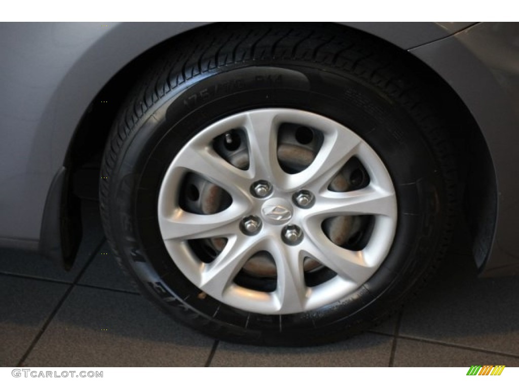 2013 Accent GLS 4 Door - Cyclone Gray / Gray photo #8