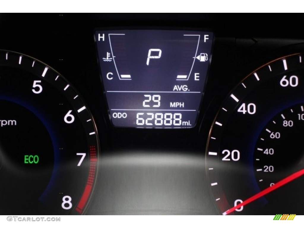 2013 Accent GLS 4 Door - Cyclone Gray / Gray photo #13