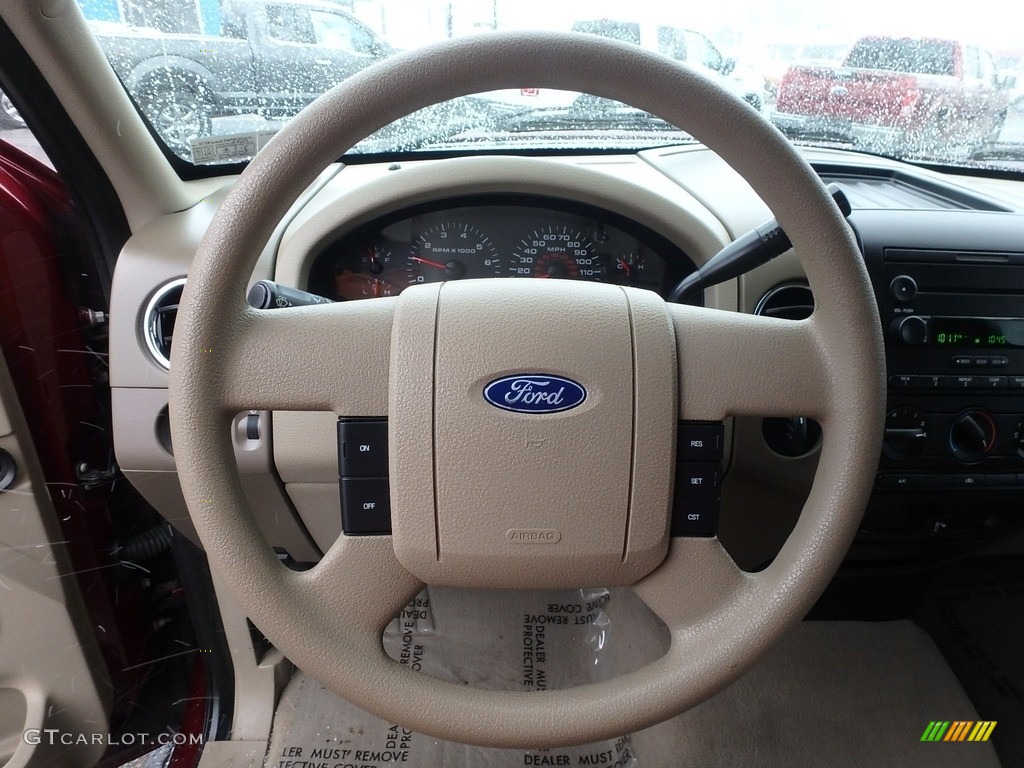 2006 F150 XLT SuperCrew 4x4 - Dark Toreador Red Metallic / Tan photo #16