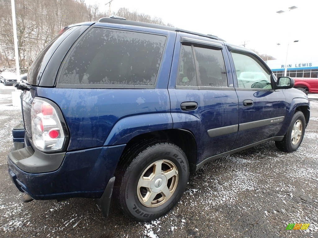 2003 TrailBlazer LS 4x4 - Indigo Blue Metallic / Medium Oak photo #2