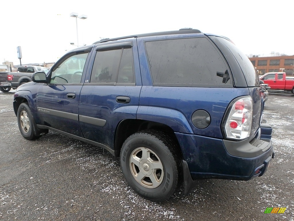 2003 TrailBlazer LS 4x4 - Indigo Blue Metallic / Medium Oak photo #5