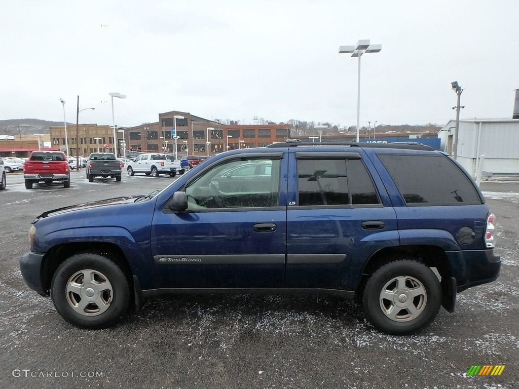 2003 TrailBlazer LS 4x4 - Indigo Blue Metallic / Medium Oak photo #7