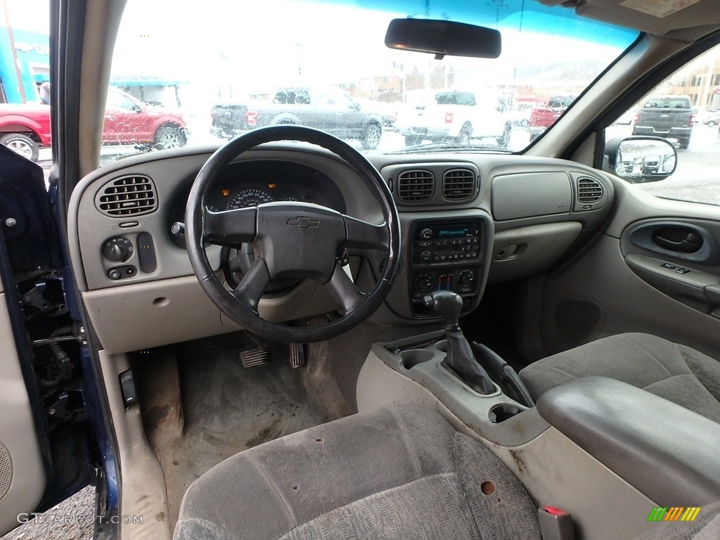 2003 TrailBlazer LS 4x4 - Indigo Blue Metallic / Medium Oak photo #13
