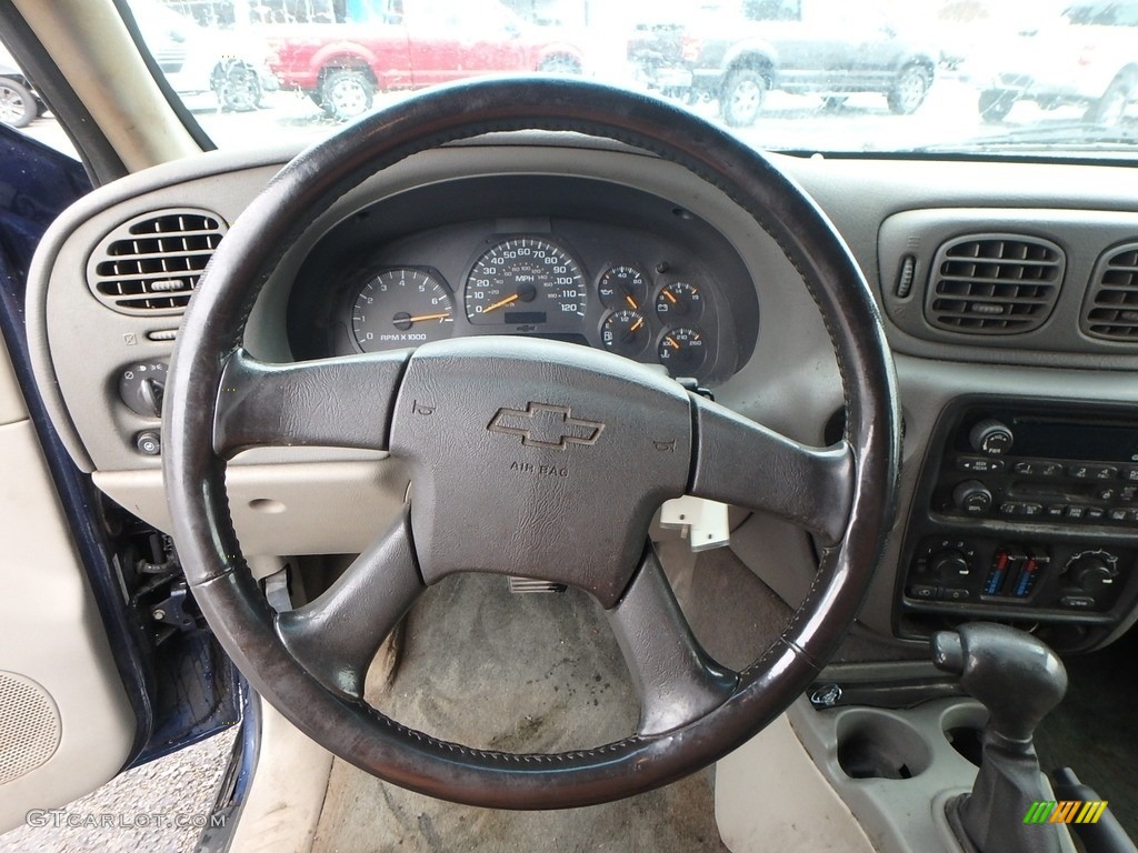 2003 TrailBlazer LS 4x4 - Indigo Blue Metallic / Medium Oak photo #17