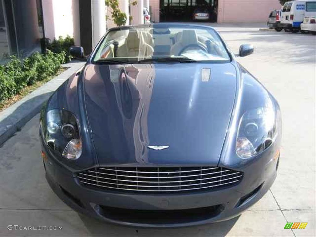 2009 DB9 Volante - Slate Blue / Sandstorm photo #2