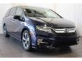 2018 Obsidian Blue Pearl Honda Odyssey Touring  photo #2