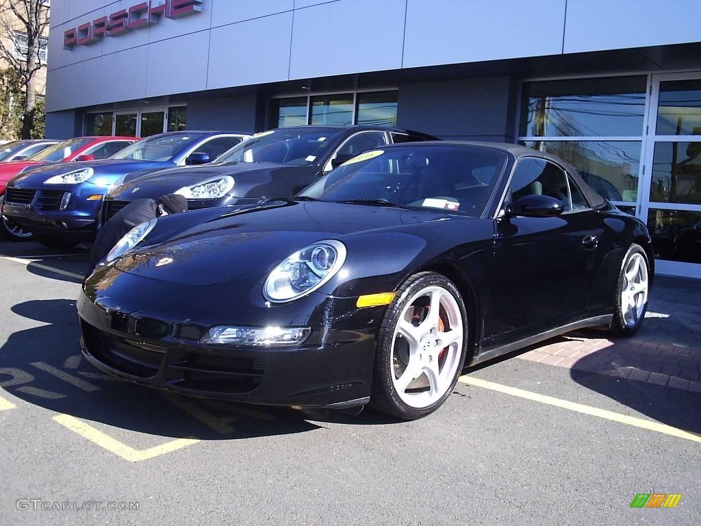 2006 911 Carrera 4S Cabriolet - Black / Black photo #1