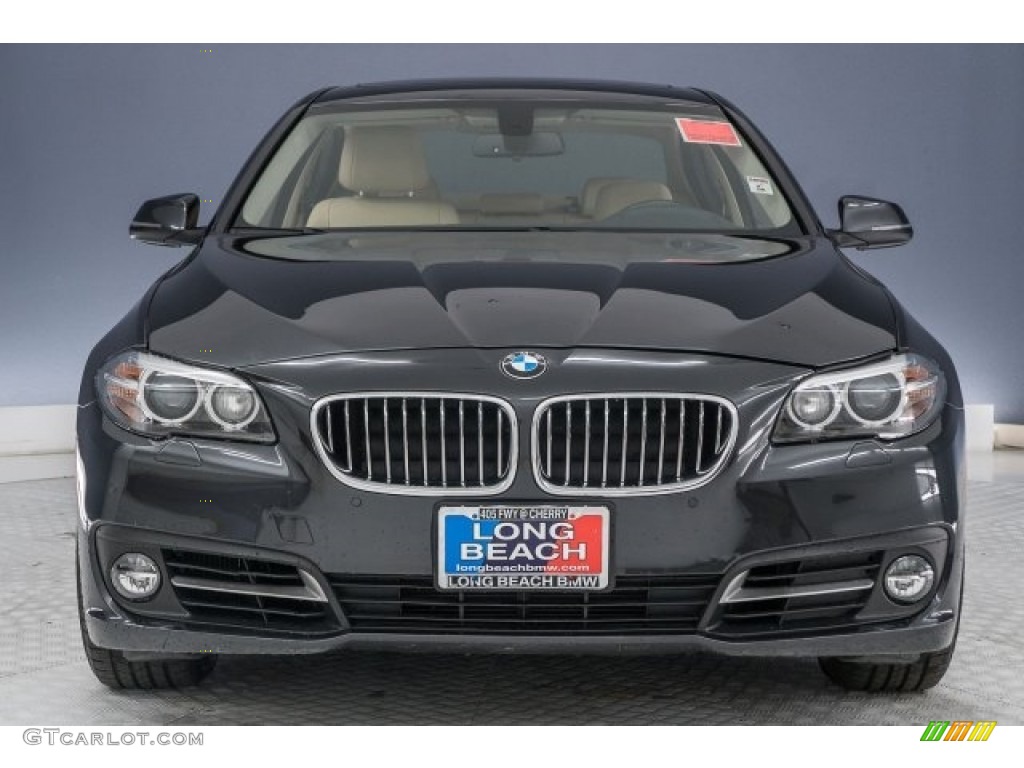 2015 5 Series 528i Sedan - Dark Graphite Metallic / Venetian Beige photo #2