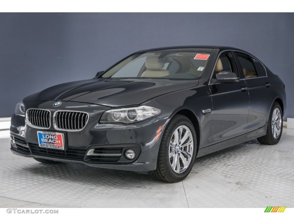 2015 5 Series 528i Sedan - Dark Graphite Metallic / Venetian Beige photo #12