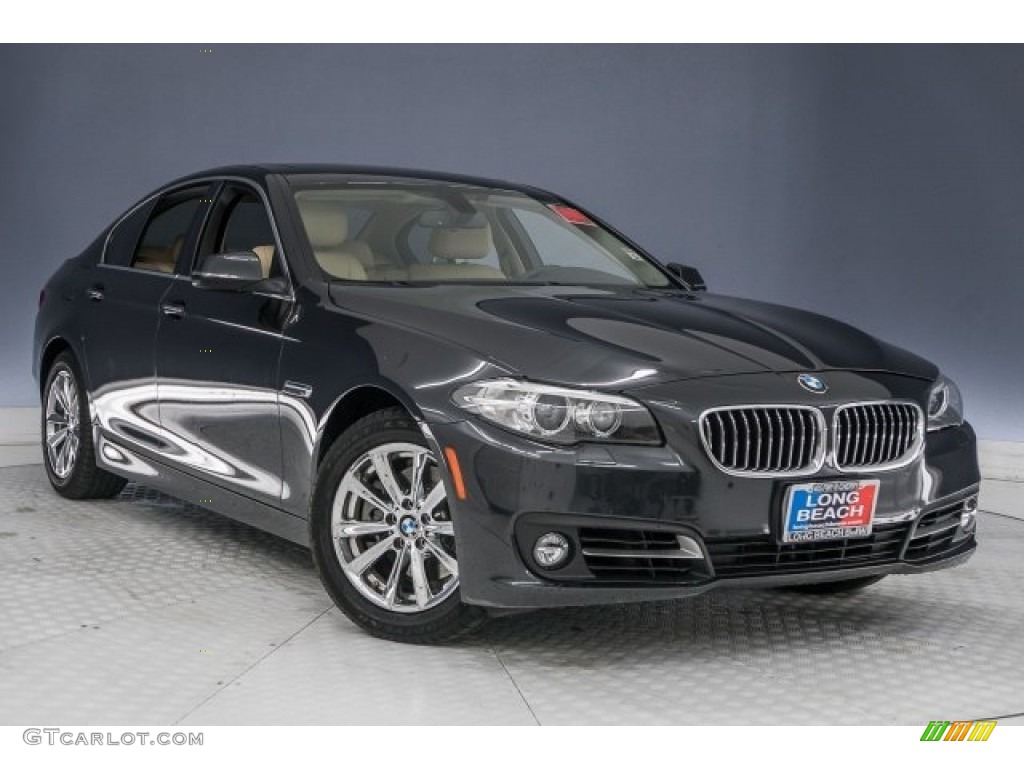 2015 5 Series 528i Sedan - Dark Graphite Metallic / Venetian Beige photo #14