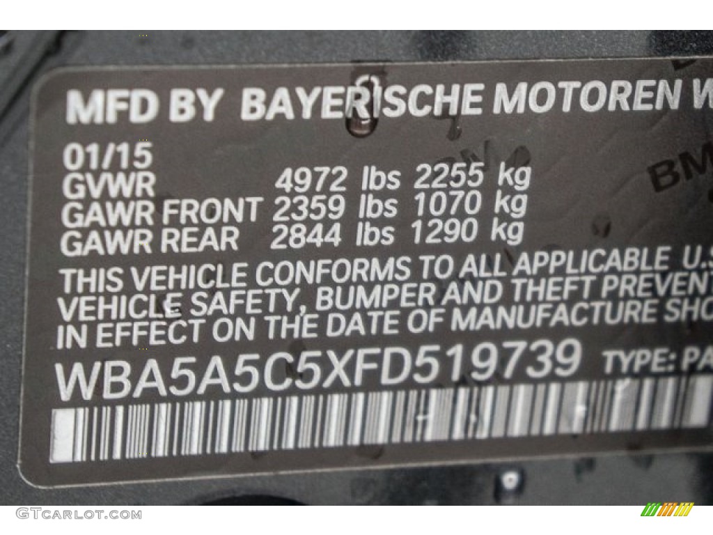 2015 5 Series 528i Sedan - Dark Graphite Metallic / Venetian Beige photo #19