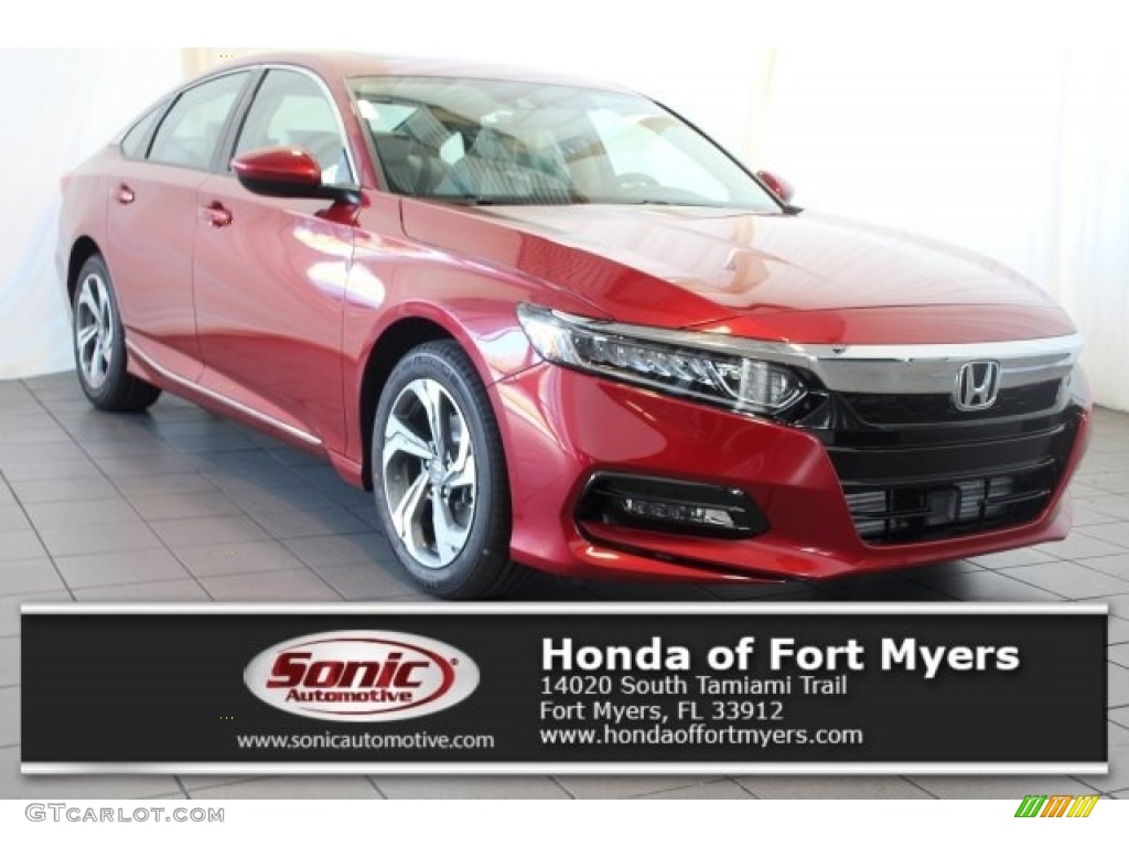 2018 Accord EX Sedan - Radiant Red Metallic / Ivory photo #1
