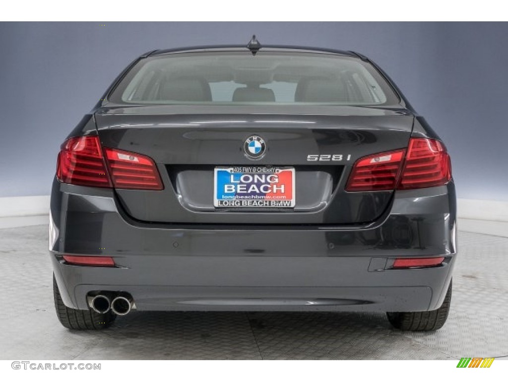2015 5 Series 528i Sedan - Dark Graphite Metallic / Black photo #3