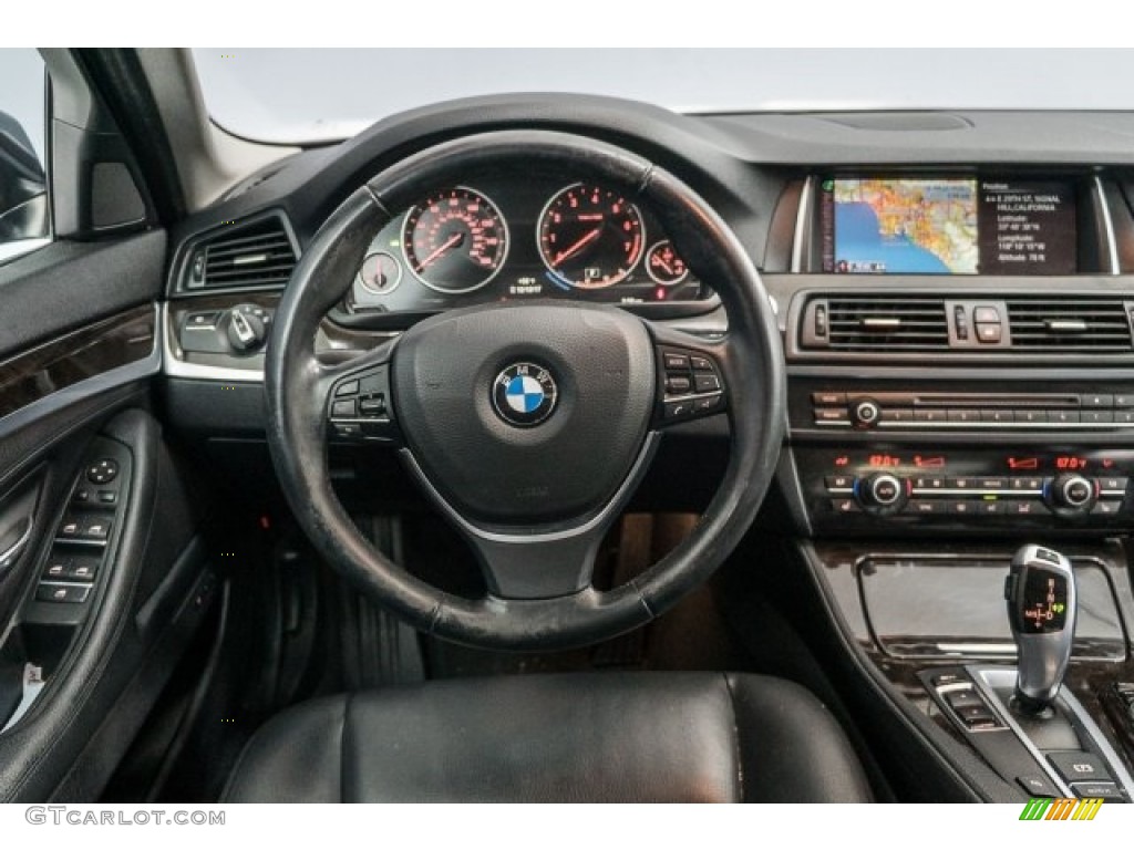 2015 5 Series 528i Sedan - Dark Graphite Metallic / Black photo #4