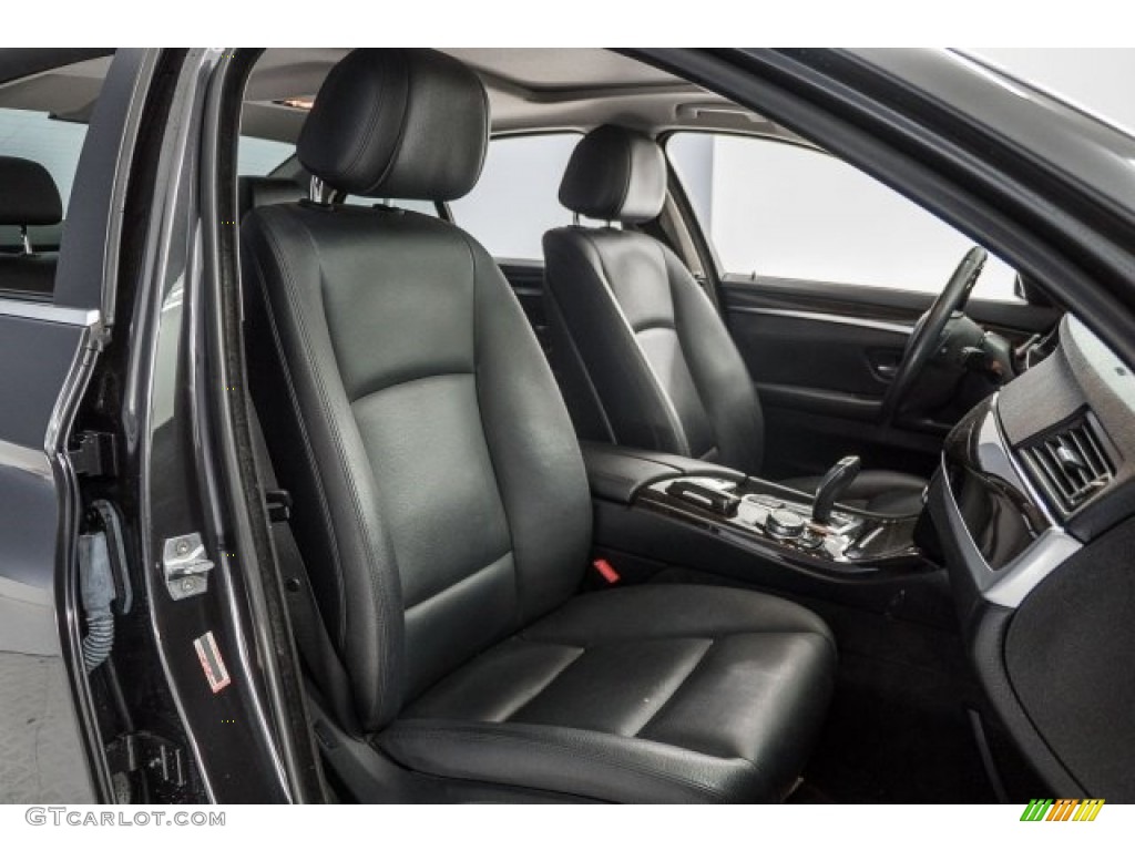 2015 5 Series 528i Sedan - Dark Graphite Metallic / Black photo #6