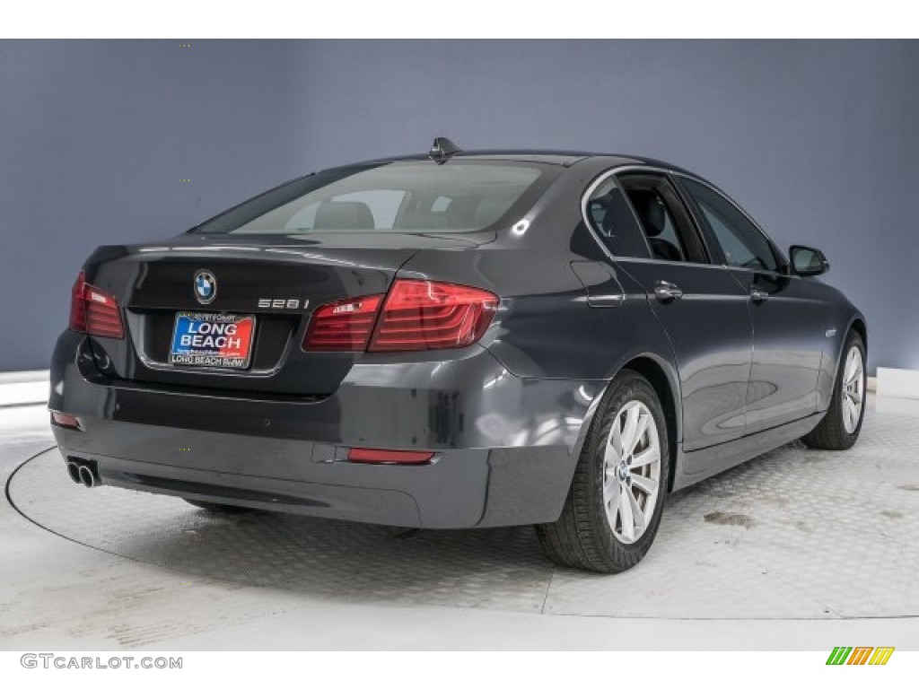 2015 5 Series 528i Sedan - Dark Graphite Metallic / Black photo #10