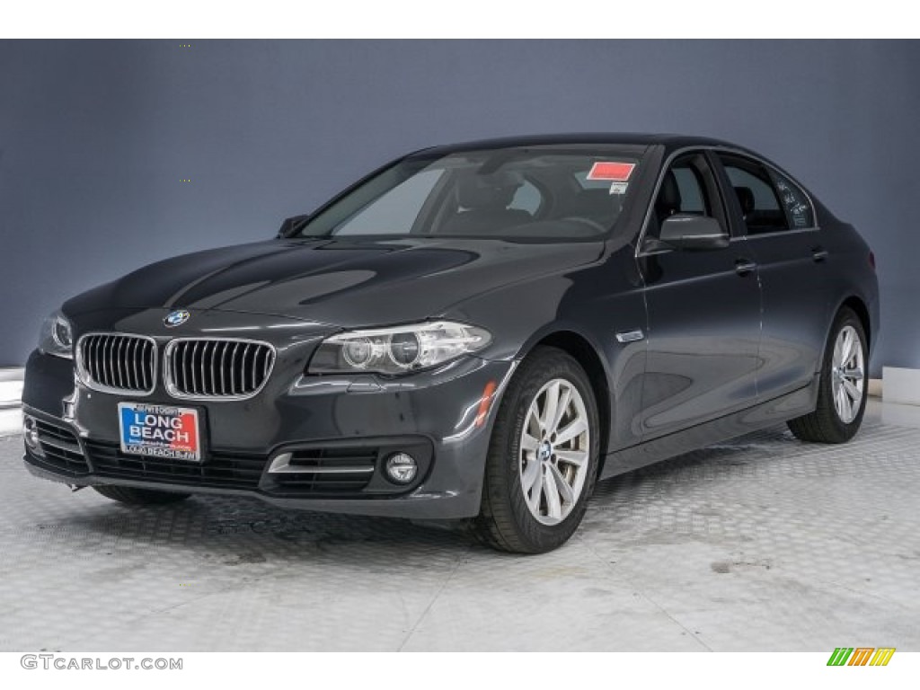 2015 5 Series 528i Sedan - Dark Graphite Metallic / Black photo #12