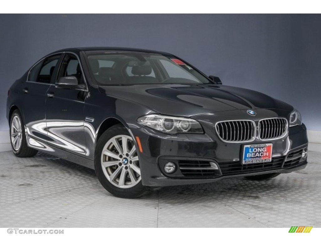 2015 5 Series 528i Sedan - Dark Graphite Metallic / Black photo #13