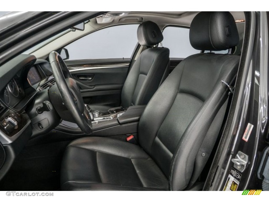 2015 5 Series 528i Sedan - Dark Graphite Metallic / Black photo #24
