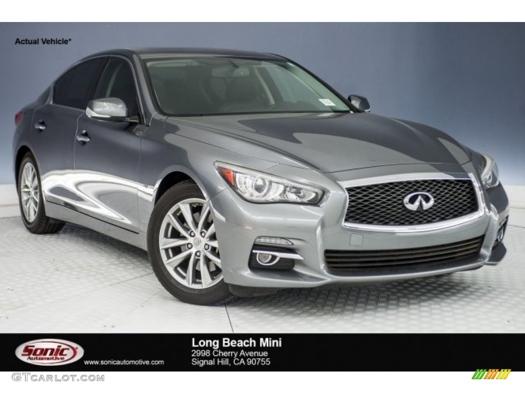 2014 Q 50 3.7 Premium - Liquid Platinum / Graphite photo #1