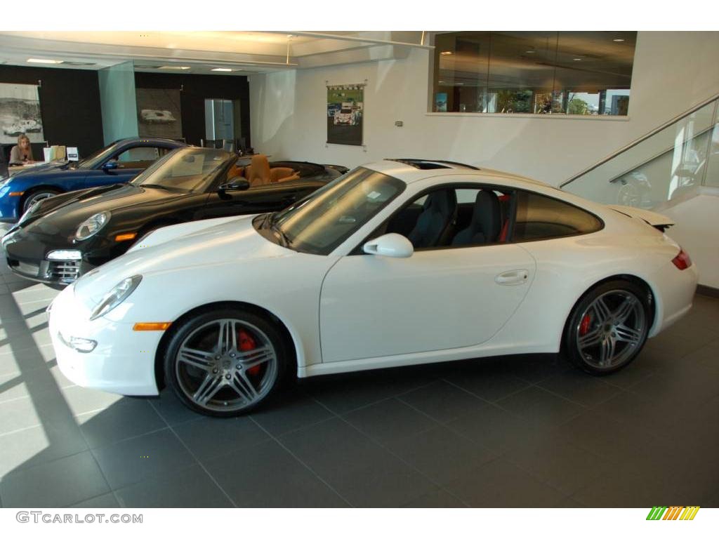 2008 911 Carrera 4S Coupe - Carrara White / Black photo #1