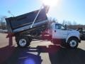 2017 Oxford White Ford F650 Super Duty Regular Cab Chassis Dump Truck  photo #6