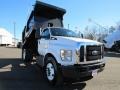 2017 Oxford White Ford F650 Super Duty Regular Cab Chassis Dump Truck  photo #7