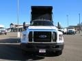 2017 Oxford White Ford F650 Super Duty Regular Cab Chassis Dump Truck  photo #8